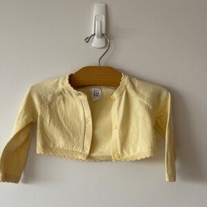 GAP Yellow Baby Cardigan